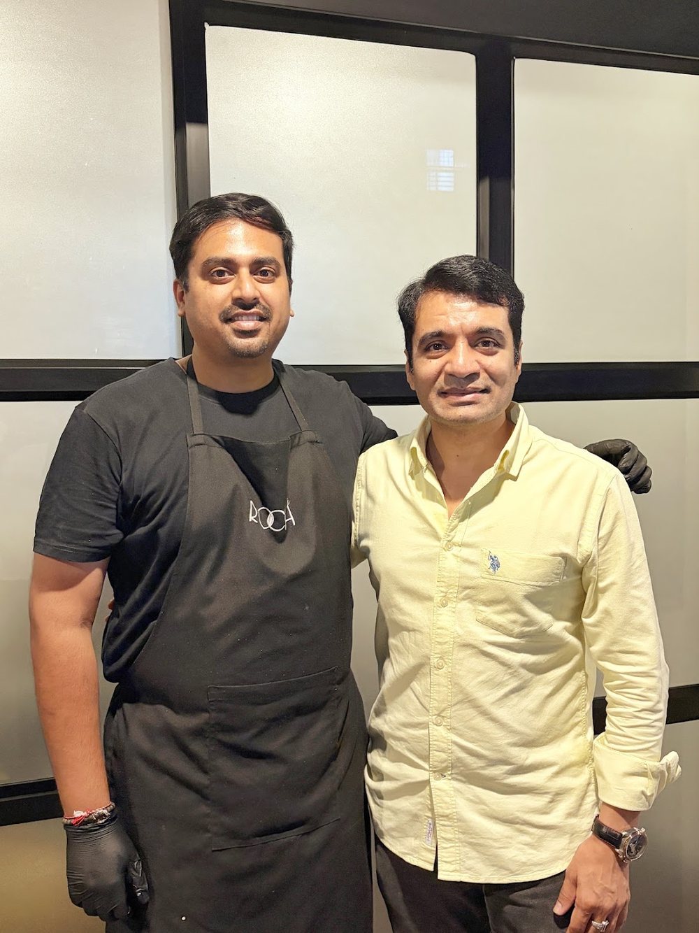 Sankalp Vishnu with Chef Rohit at ROCH Chef’s Table